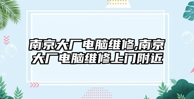 南京大廠電腦維修,南京大廠電腦維修上門附近