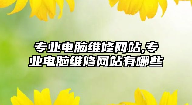 專業電腦維修網站,專業電腦維修網站有哪些