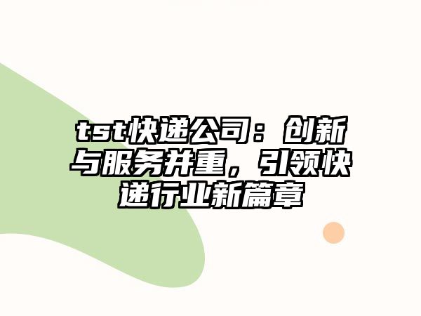 tst快遞公司：創新與服務并重，引領快遞行業新篇章