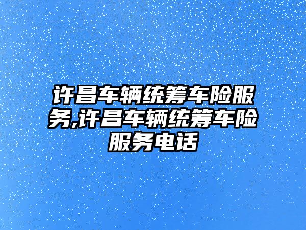 許昌車輛統籌車險服務,許昌車輛統籌車險服務電話