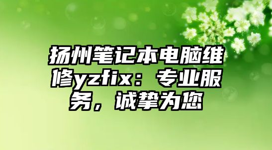 揚州筆記本電腦維修yzfix：專業服務，誠摯為您