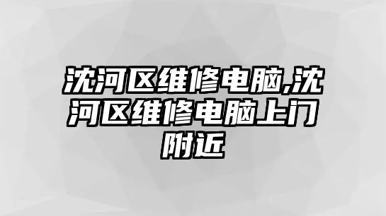 沈河區維修電腦,沈河區維修電腦上門附近