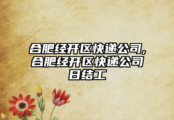 合肥經開區快遞公司,合肥經開區快遞公司日結工