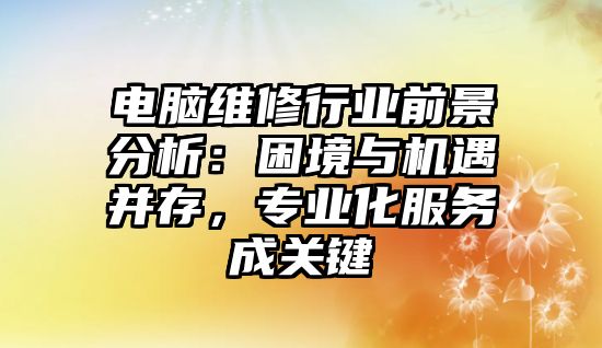 電腦維修行業前景分析：困境與機遇并存，專業化服務成關鍵