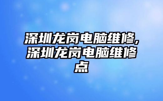 深圳龍崗電腦維修,深圳龍崗電腦維修點