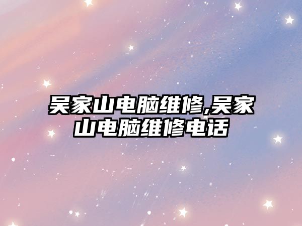 吳家山電腦維修,吳家山電腦維修電話