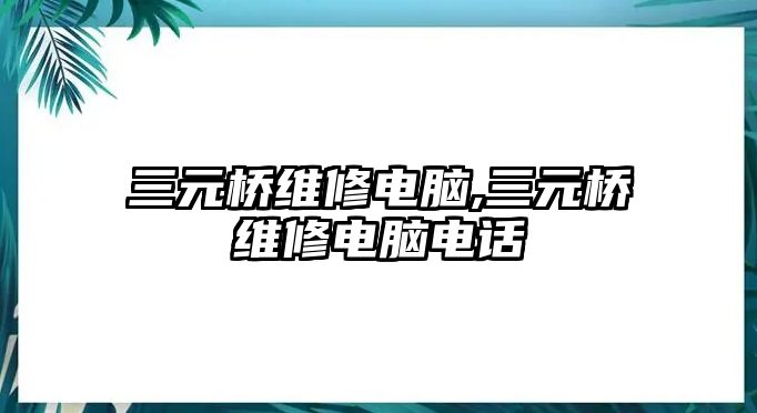 三元橋維修電腦,三元橋維修電腦電話