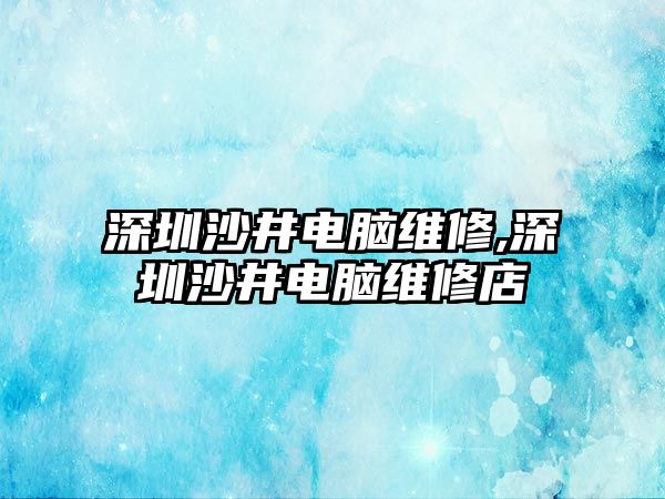 深圳沙井電腦維修,深圳沙井電腦維修店