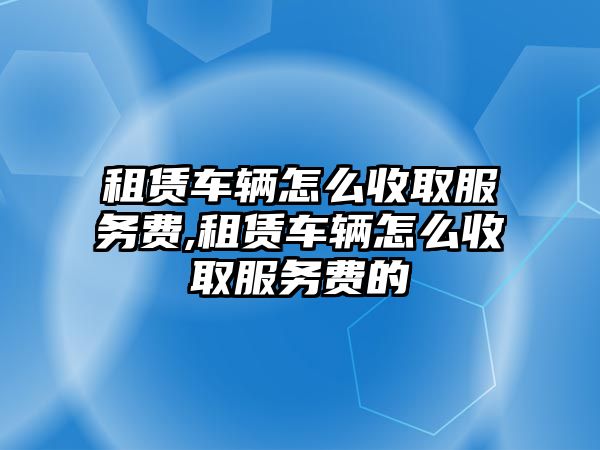 租賃車輛怎么收取服務費,租賃車輛怎么收取服務費的