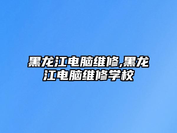 黑龍江電腦維修,黑龍江電腦維修學校