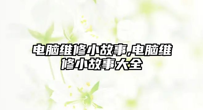 電腦維修小故事,電腦維修小故事大全