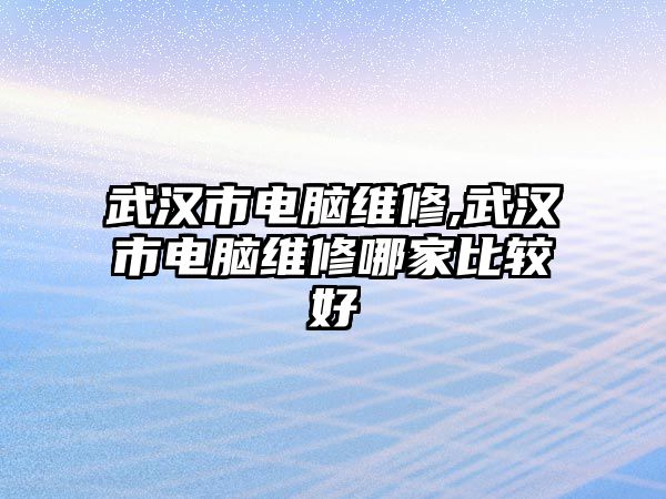 武漢市電腦維修,武漢市電腦維修哪家比較好