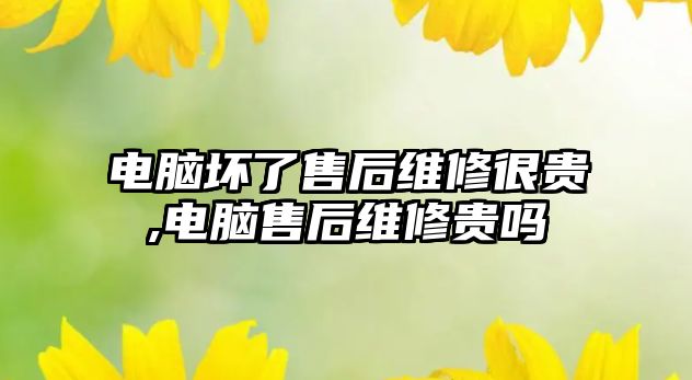 電腦壞了售后維修很貴,電腦售后維修貴嗎