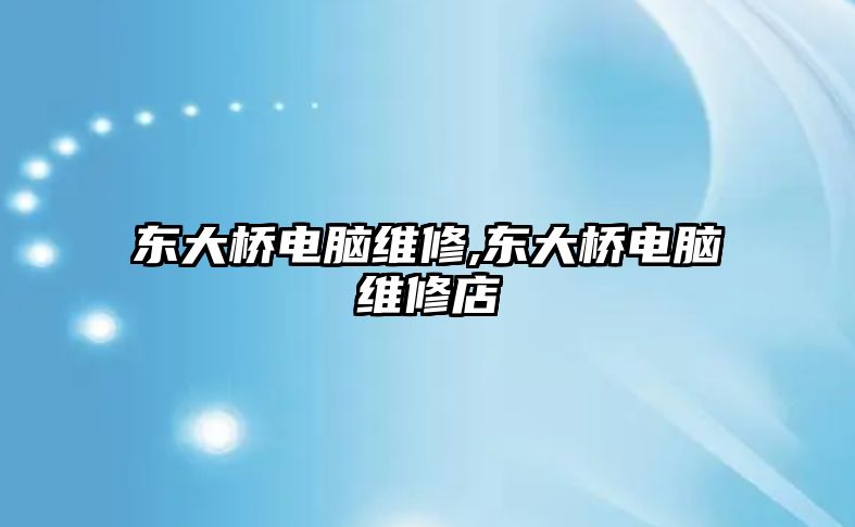 東大橋電腦維修,東大橋電腦維修店