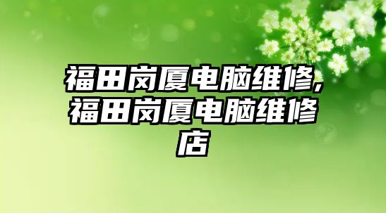 福田崗廈電腦維修,福田崗廈電腦維修店