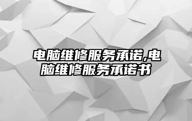 電腦維修服務(wù)承諾,電腦維修服務(wù)承諾書