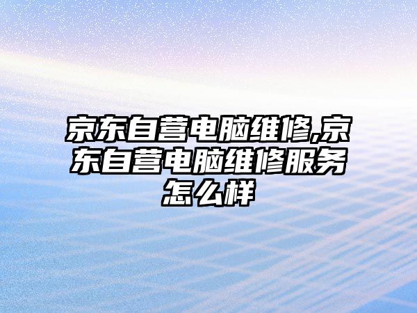 京東自營電腦維修,京東自營電腦維修服務怎么樣