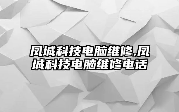 鳳城科技電腦維修,鳳城科技電腦維修電話