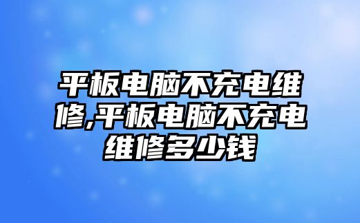 平板電腦不充電維修,平板電腦不充電維修多少錢