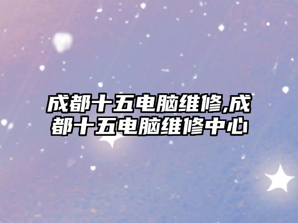 成都十五電腦維修,成都十五電腦維修中心