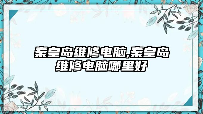 秦皇島維修電腦,秦皇島維修電腦哪里好