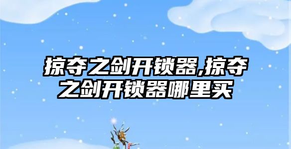 掠奪之劍開鎖器,掠奪之劍開鎖器哪里買