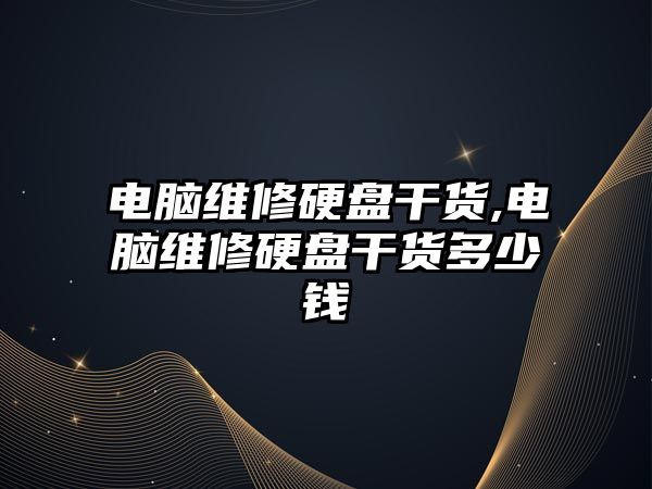 電腦維修硬盤干貨,電腦維修硬盤干貨多少錢