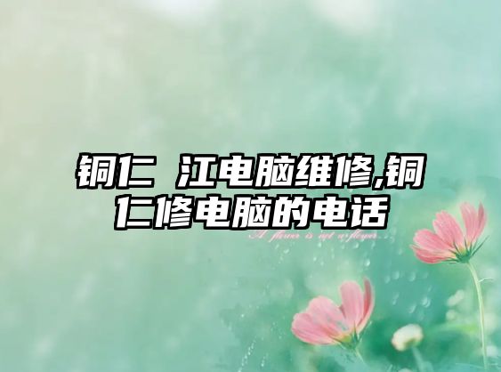 銅仁卬江電腦維修,銅仁修電腦的電話