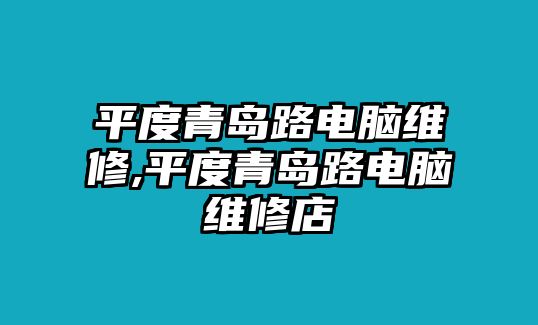 平度青島路電腦維修,平度青島路電腦維修店