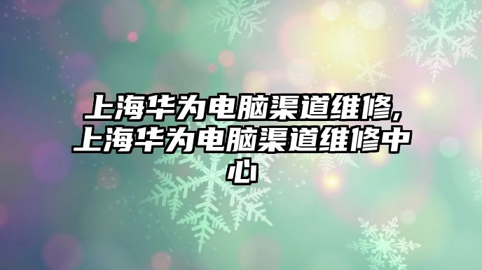 上海華為電腦渠道維修,上海華為電腦渠道維修中心