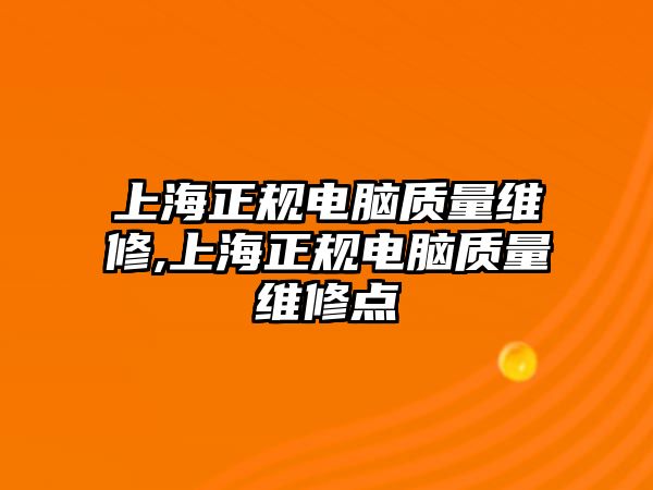 上海正規電腦質量維修,上海正規電腦質量維修點