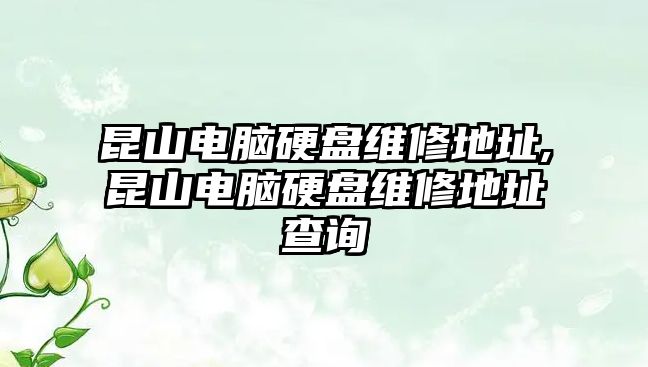 昆山電腦硬盤維修地址,昆山電腦硬盤維修地址查詢