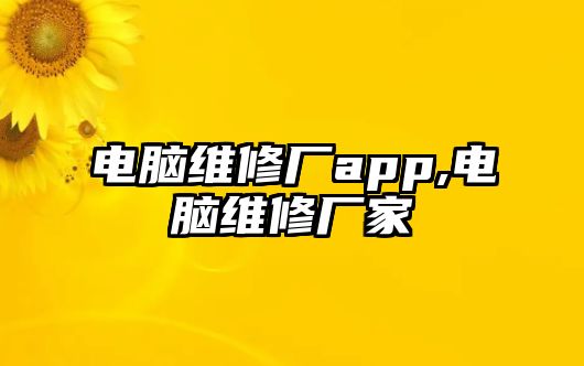 電腦維修廠app,電腦維修廠家