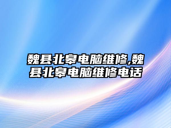 魏縣北皋電腦維修,魏縣北皋電腦維修電話