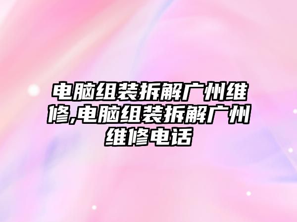 電腦組裝拆解廣州維修,電腦組裝拆解廣州維修電話