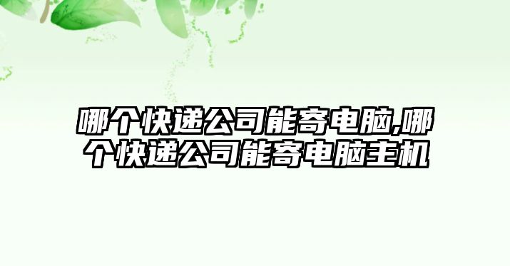 哪個(gè)快遞公司能寄電腦,哪個(gè)快遞公司能寄電腦主機(jī)