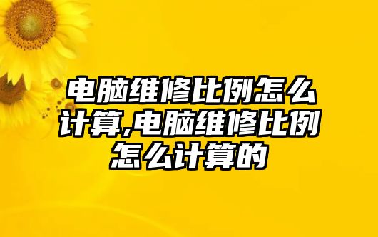 電腦維修比例怎么計算,電腦維修比例怎么計算的