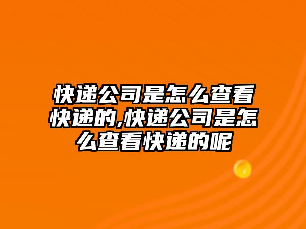 快遞公司是怎么查看快遞的,快遞公司是怎么查看快遞的呢