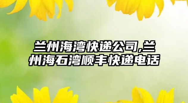 蘭州海灣快遞公司,蘭州海石灣順豐快遞電話