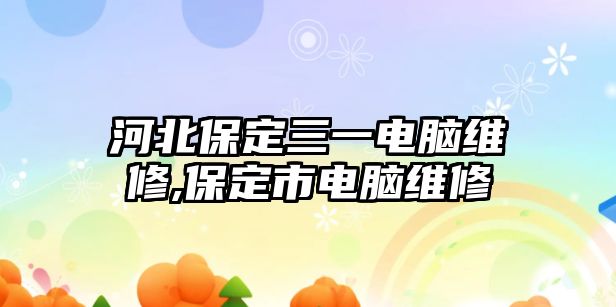 河北保定三一電腦維修,保定市電腦維修