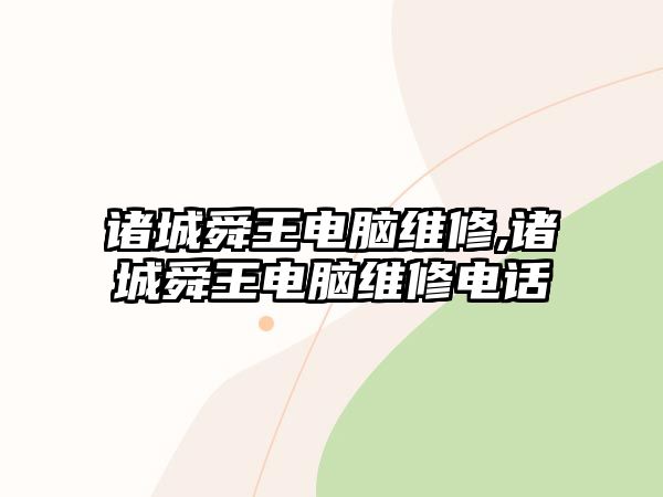 諸城舜王電腦維修,諸城舜王電腦維修電話